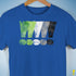Distressed Aromantic Pride Exclamation Points Premium Unisex T-Shirt - Royal Blue
